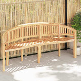 vidaXL Banana-shaped bench 180 cm solid teak wood