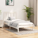 vidaXL Cadre de lit massif vert grenat blanc 75x190 cm