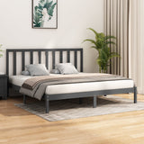vidaXL Bedframe massief grenenhout wit 75x190 cm