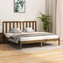 vidaXL Cadre de lit massif vert grenat blanc 75x190 cm