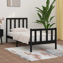 vidaXL Cadre de lit massif blanc 75x190 cm