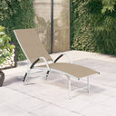 vidaXL Lit textile en aluminium noir