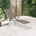 vidaXL Lit textile en aluminium noir