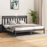 vidaXL Bed frame solid wood black 75x190 cm