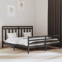 vidaXL Cadre de lit massif blanc 100x200 cm