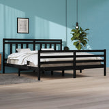 vidaXL Bedframe massief hout wit 100x200 cm