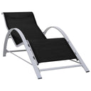 vidaXL Sun Lounger Textilene and Aluminium Green