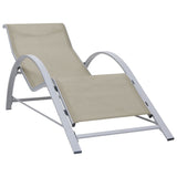 vidaXL Sun Lounger Textilene and Aluminium Green