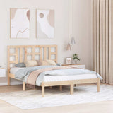 vidaXL Bed frame solid wood black 75x190 cm