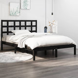 vidaXL Bedframe massief hout wit 75x190 cm