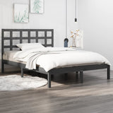 vidaXL Bedframe massief hout wit 75x190 cm
