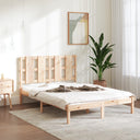 vidaXL Bedframe massief hout zwart 75x190 cm