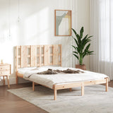 vidaXL Bedframe massief hout zwart 75x190 cm