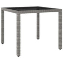 vidaXL Tuintafel 90x90x75 cm poly rattan zwart
