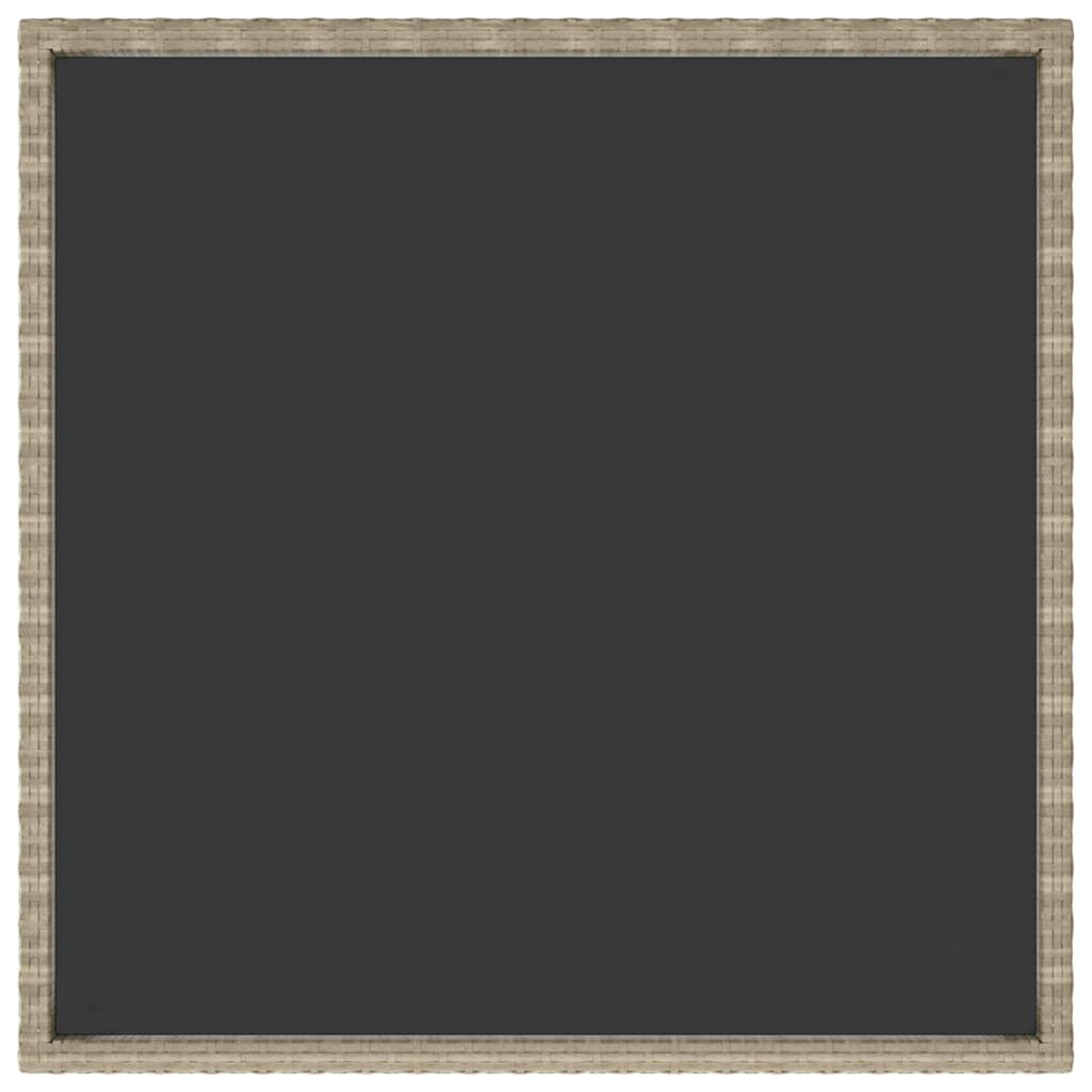 vidaXL Tuintafel 90x90x75 cm poly rattan zwart