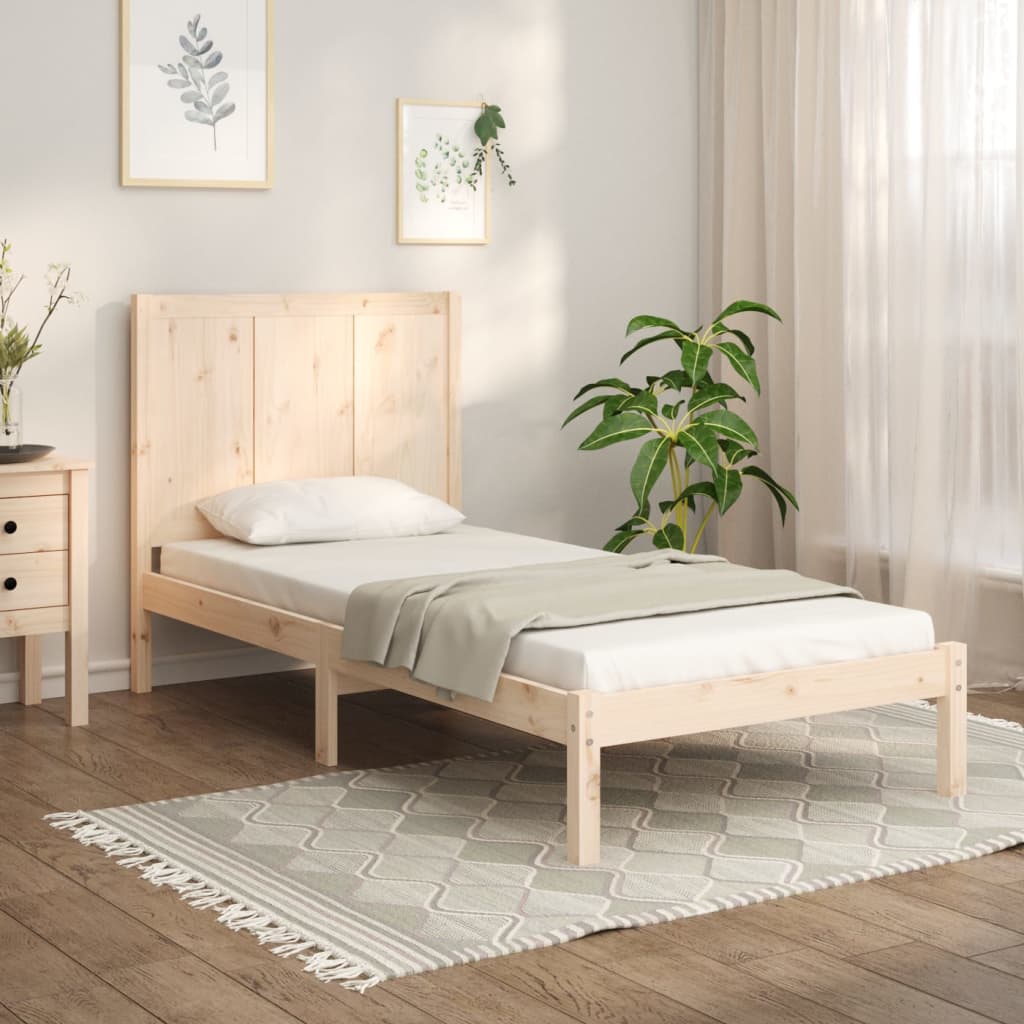 vidaXL Bedframe zonder matras massief grenenhout 120x190 cm