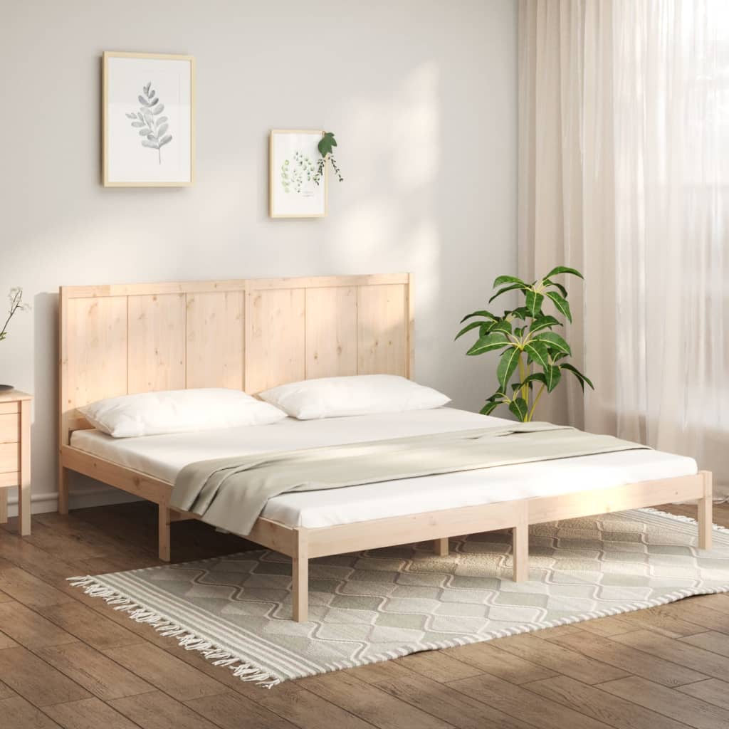 vidaXL Bedframe zonder matras massief grenenhout 120x190 cm
