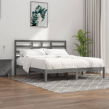 vidaXL Bedframe massief hout zwart 75x190 cm