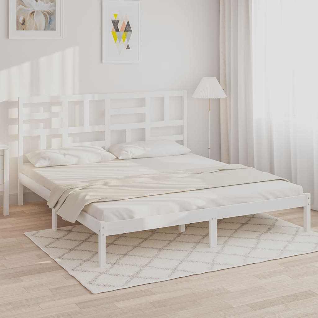 vidaXL Bed Frame Solid Wood 75x190 cm