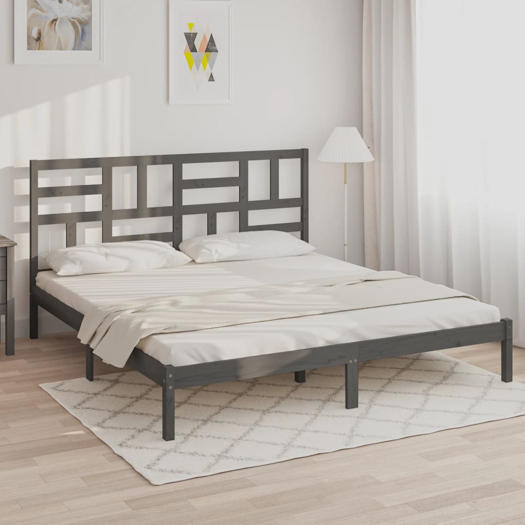 vidaXL Bed Frame Solid Wood 75x190 cm