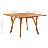 vidaXL Tuintafel 120x120x75 cm massief acaciahout