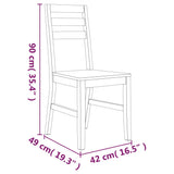 vidaXL 5-piece Dining Set Solid Acacia Wood