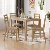 vidaXL 5-piece Dining Set Solid Acacia Wood