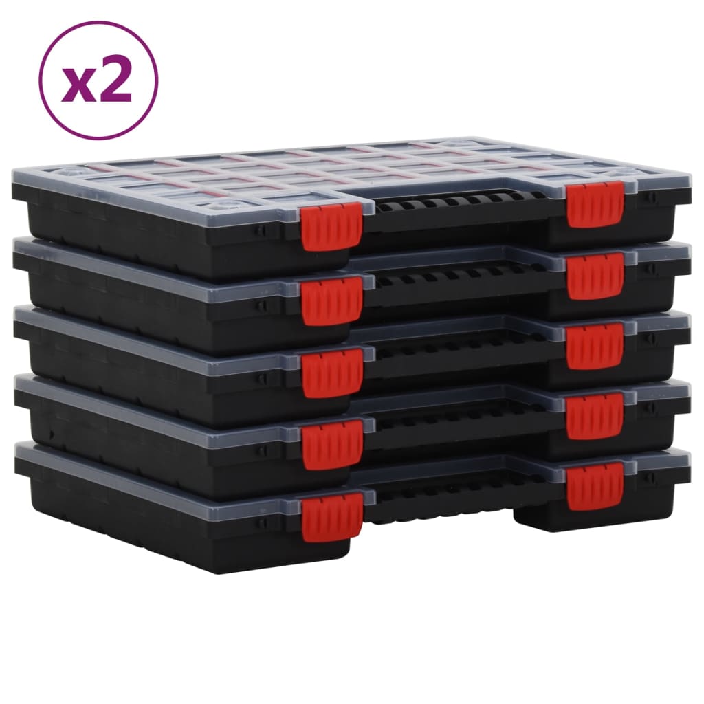 vidaXL Assortimentsdozen 5 st 34,5x25x5 cm polypropeen