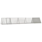 vidaXL Rabbit Hutch 201.5x80.5x71 cm galvanized steel anthracite