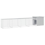 vidaXL Chicken Coop 200x91x100 cm Galvanized Steel Anthracite