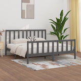 vidaXL Bed Frame Solid Wood Black 180x200 cm