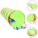 vidaXL Tunnel pour enfants avec 250 balles 175 cm polyester vert