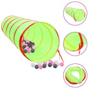 vidaXL Tunnel pour enfants avec 250 balles 175 cm polyester vert