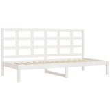 vidaXL Slaapbank zonder matras 80x200 cm massief grenenhout wit