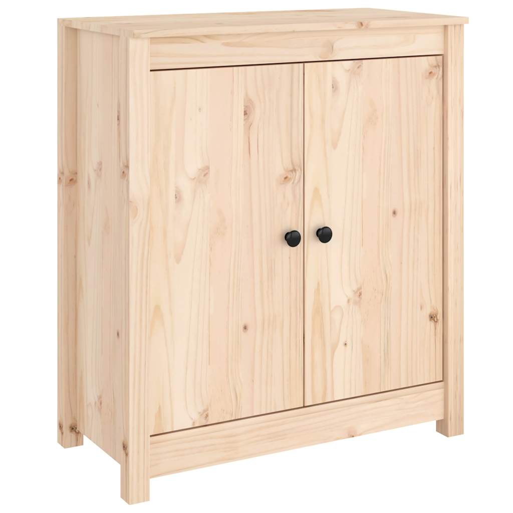 vidaXL Dressoirs 2 st 70x35x80 cm massief grenenhout grijs