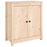 vidaXL Dressoirs 2 st 70x35x80 cm massief grenenhout grijs
