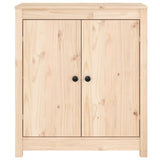 vidaXL Dressoirs 2 st 70x35x80 cm massief grenenhout grijs