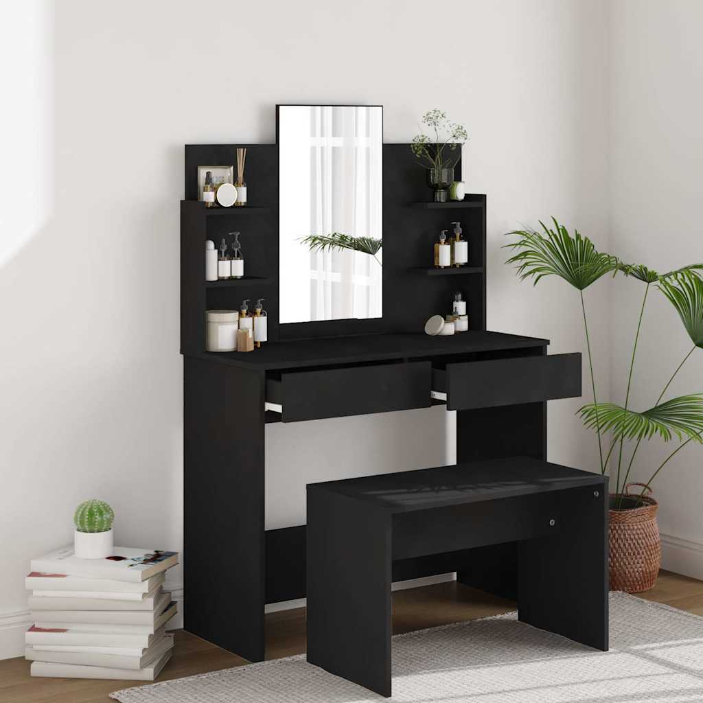 vidaXL Kaptafelset 96x40x142 cm wit