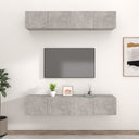 vidaXL Tv-meubels 4 st 80x30x30 cm bewerkt hout wit