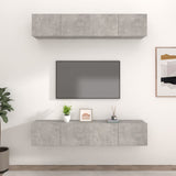 vidaXL Tv-meubels 4 st 80x30x30 cm bewerkt hout wit
