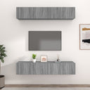 vidaXL Tv-meubels 4 st 80x30x30 cm bewerkt hout wit