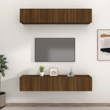 vidaXL Tv-meubels 4 st 80x30x30 cm bewerkt hout wit