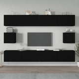 vidaXL 6-delige Tv-meubelset bewerkt hout wit