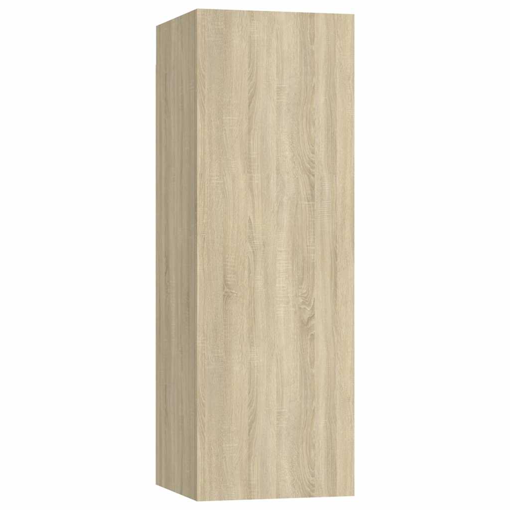 vidaXL 8-delige Tv-meubelset bewerkt hout wit