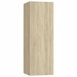 vidaXL 8-delige Tv-meubelset bewerkt hout wit