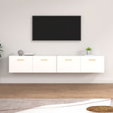 vidaXL Wandkasten 2 st 60x36,5x35 cm bewerkt hout gerookt eikenkleurig