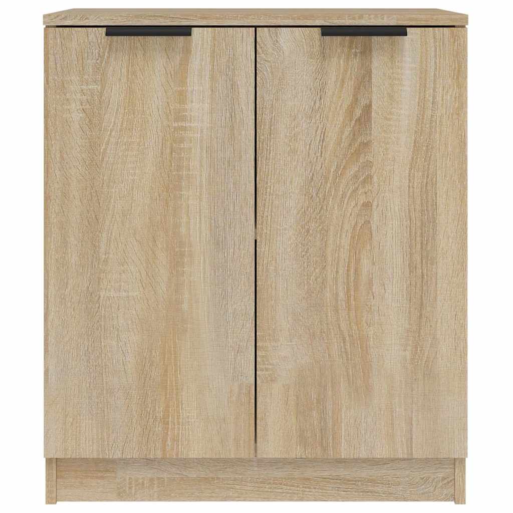 vidaXL Dressoirs 2 st 60x30x70 cm bewerkt hout wit