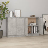 vidaXL Dressoirs 2 st 60x30x70 cm bewerkt hout wit