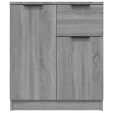 vidaXL Dressoirs 2 st 60x30x70 cm bewerkt hout wit