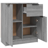 vidaXL Dressoirs 2 st 60x30x70 cm bewerkt hout wit